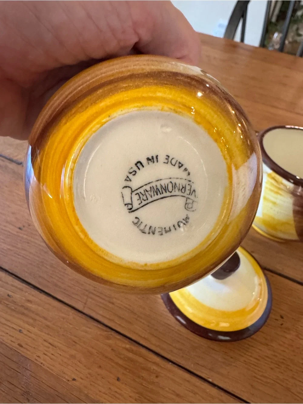 Vintage Vernonware Sugar & Creamer